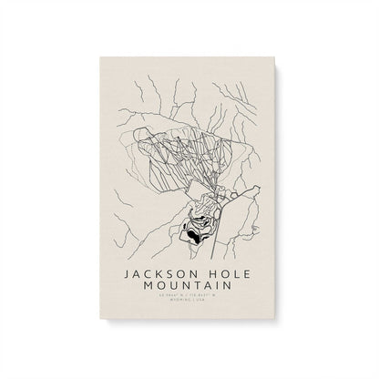 Snowy Coaster, Set of 4 Canvas Prints