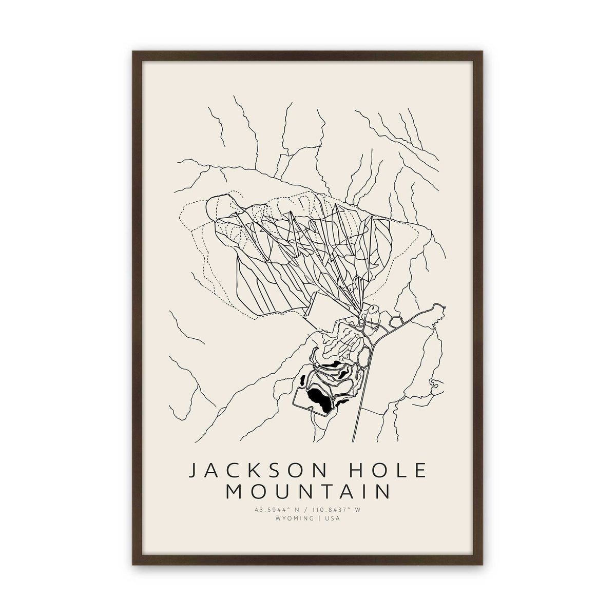 [Color:Brown], Picture of art in a Brown frame