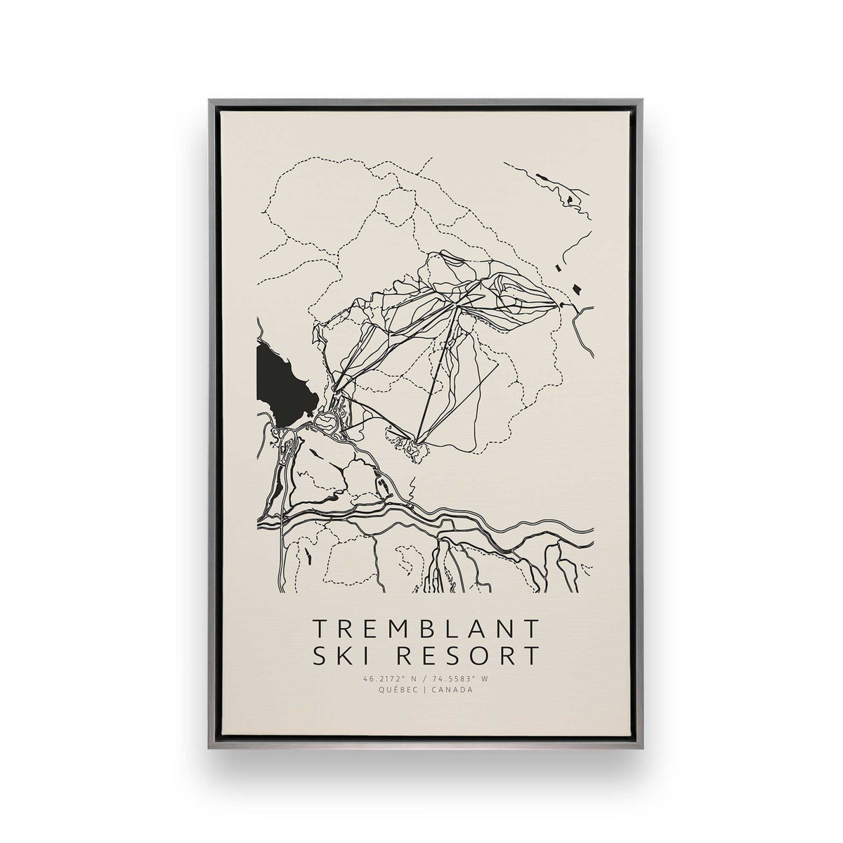 Gone Skiing in Canada, Set of 6 Canvas Prints
