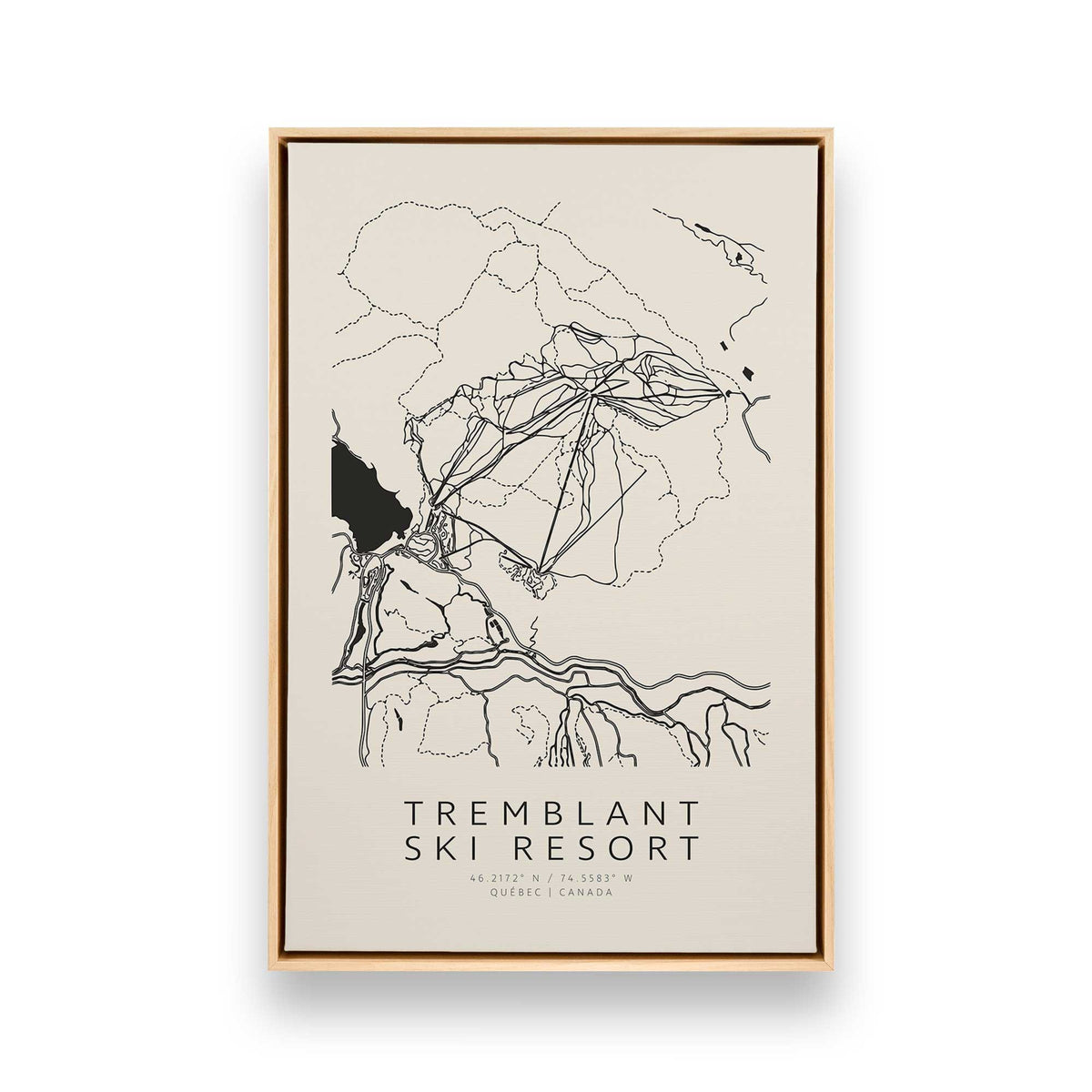 Gone Skiing in Canada, Set of 6 Canvas Prints