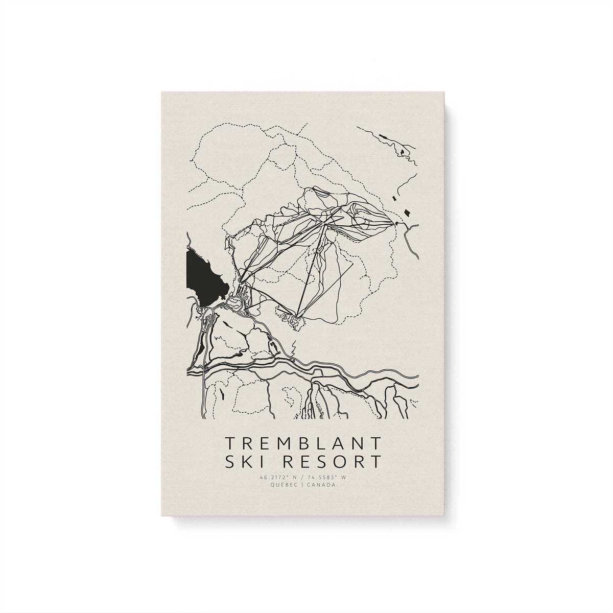 Gone Skiing in Canada, Set of 6 Canvas Prints