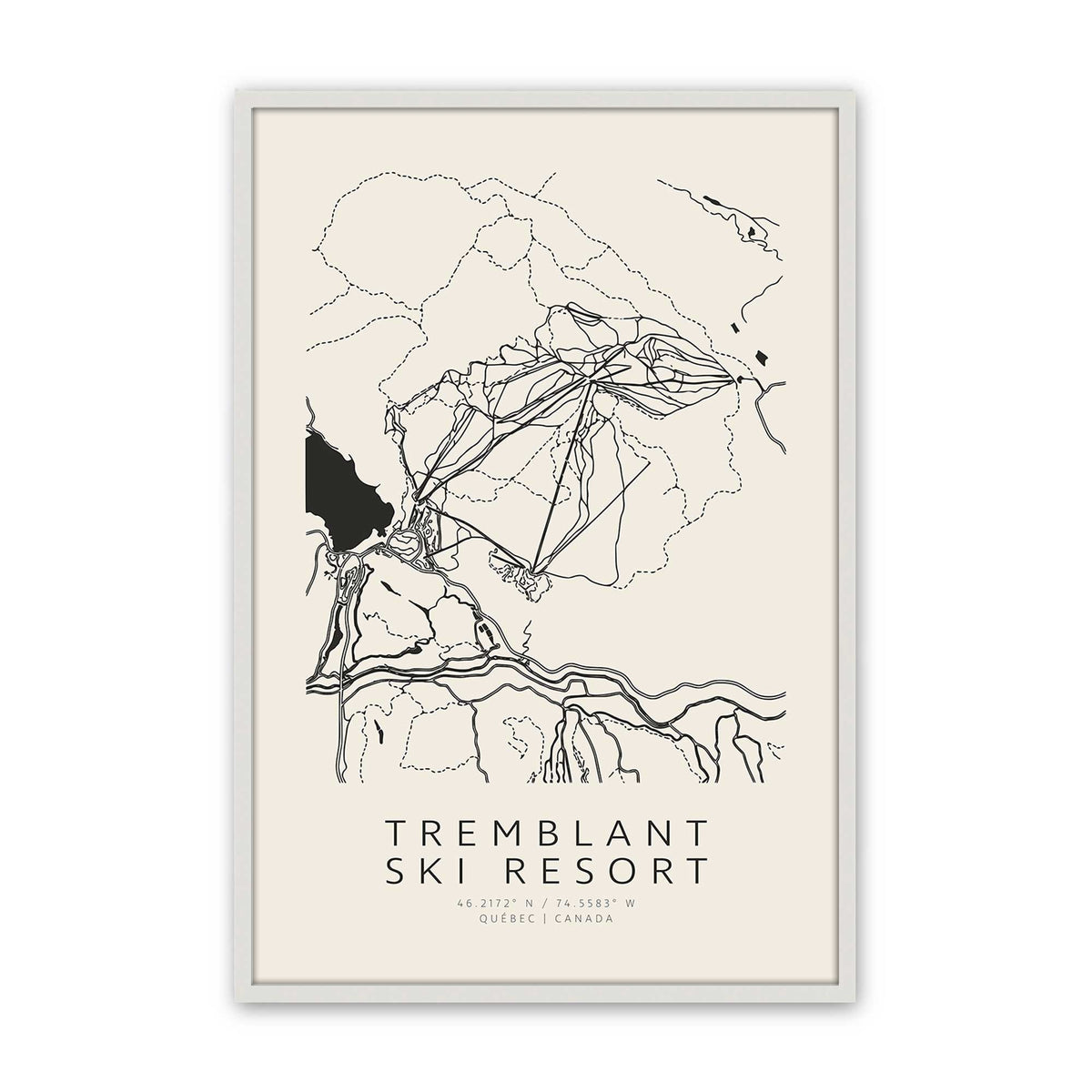 [Color:Opaque White], Picture of art in an Opaque White frame