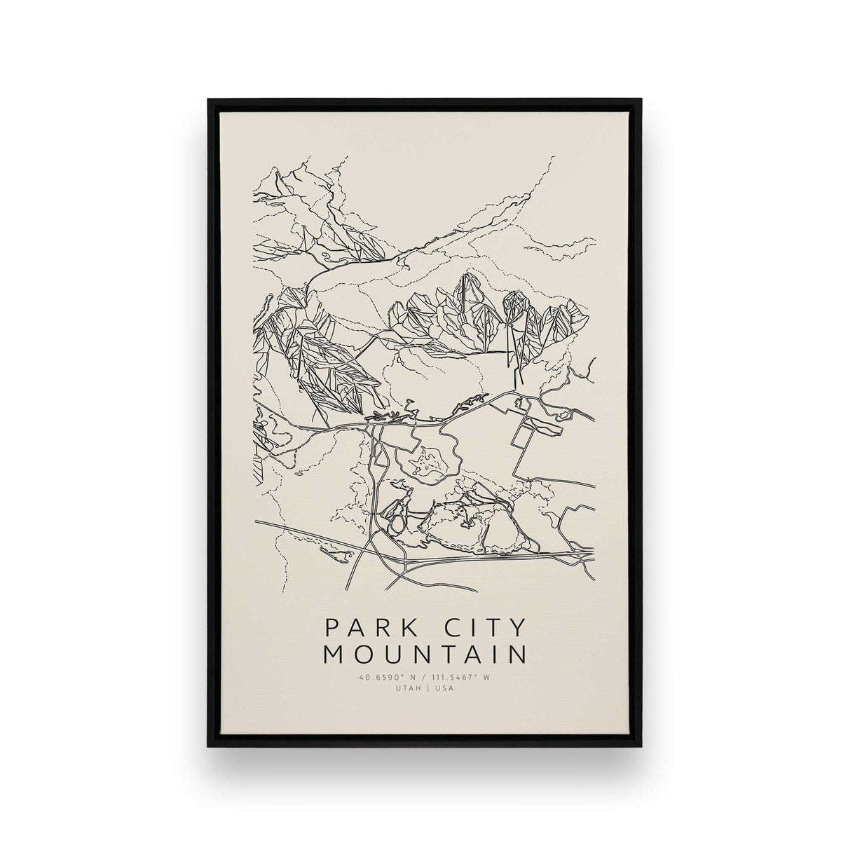 [Color:Satin Black], Picture of art in a Satin Black frame