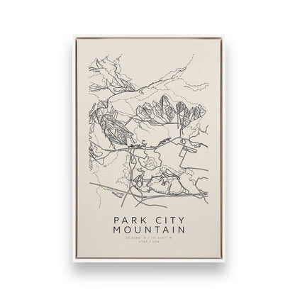 Map My American Mountain Trio, Set of 3 Canvas Prints