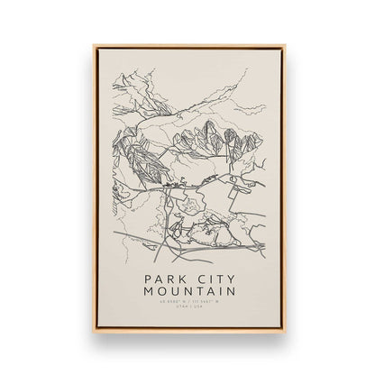 Map My American Mountain Trio, Set of 3 Canvas Prints