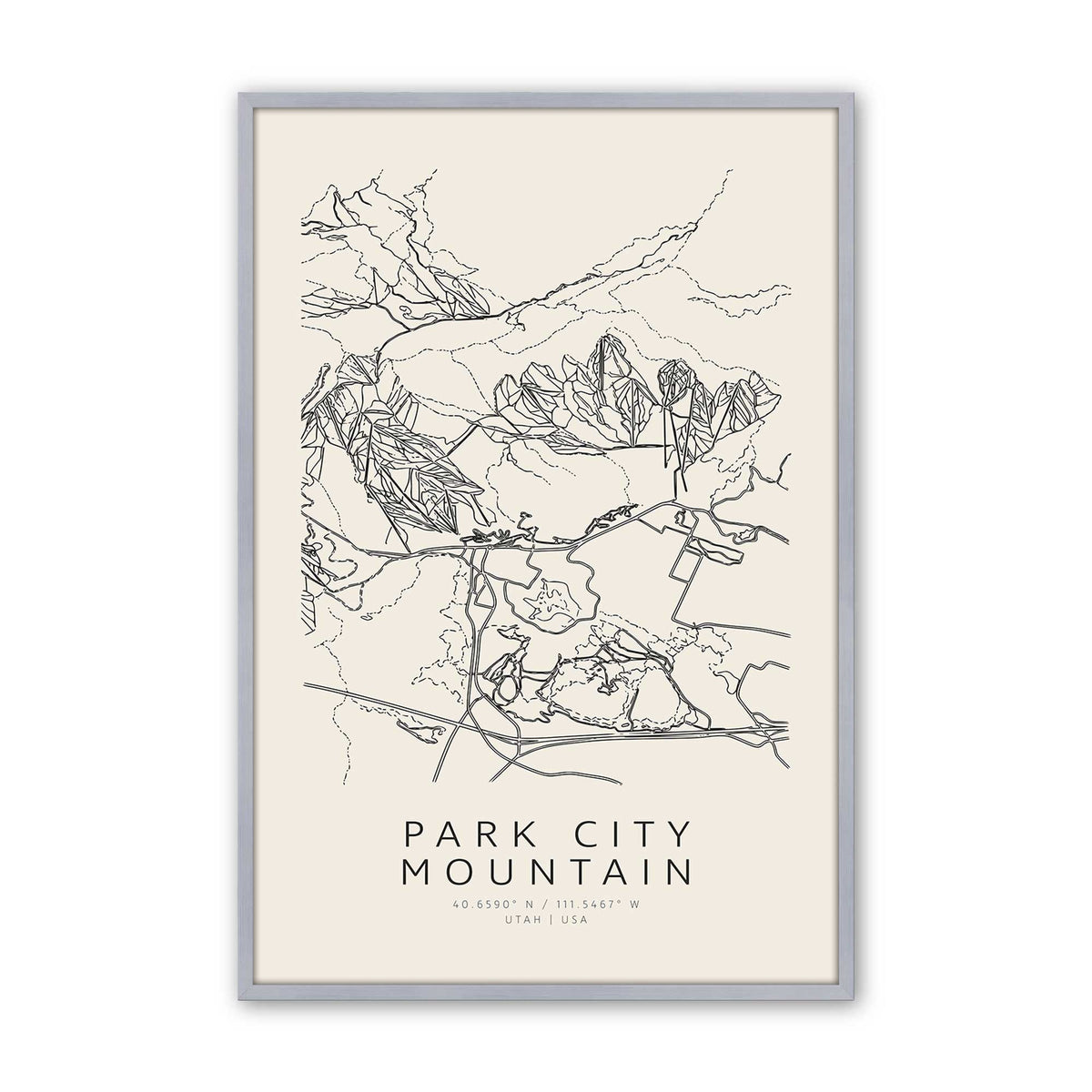 Map My American Mountain Trio Set of 3 At Prints