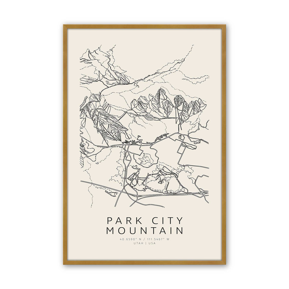 Map My American Mountain Trio Set of 3 At Prints