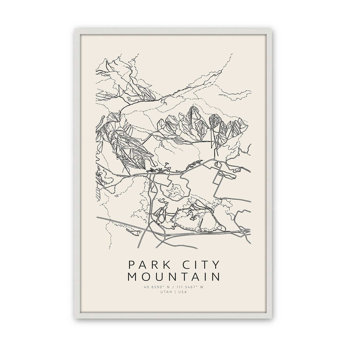 Map My American Mountain Trio Set of 3 At Prints