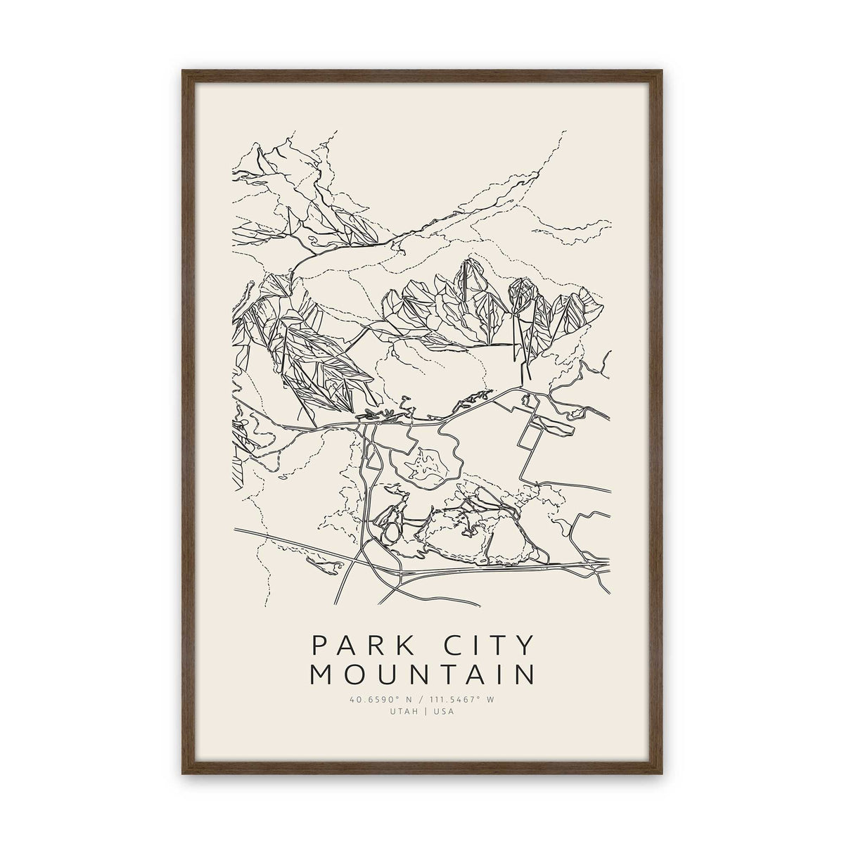 Map My American Mountain Trio Set of 3 At Prints