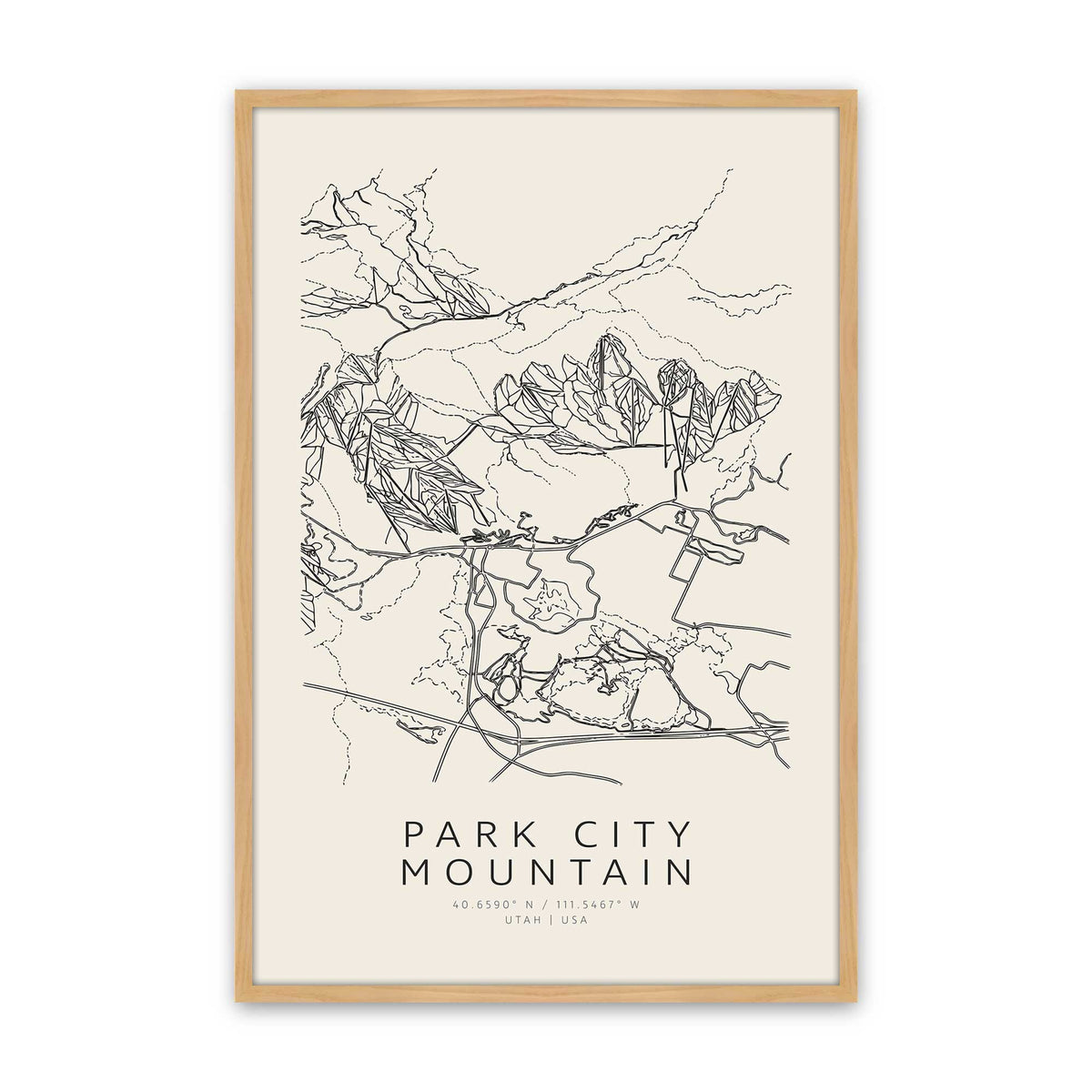 Map My American Mountain Trio Set of 3 At Prints