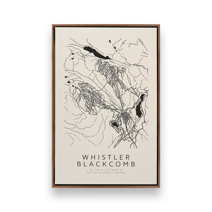 Ski Lines Ahead, Set of 4 Canvas Prints