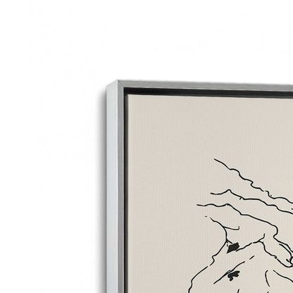 [Color:Polished Chrome], Picture of art in a Polished Chrome frame at an angle