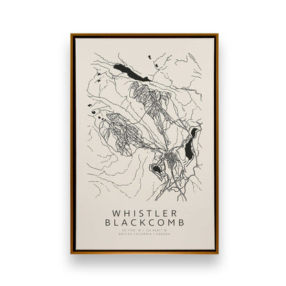 Ski Lines Ahead, Set of 4 Canvas Prints