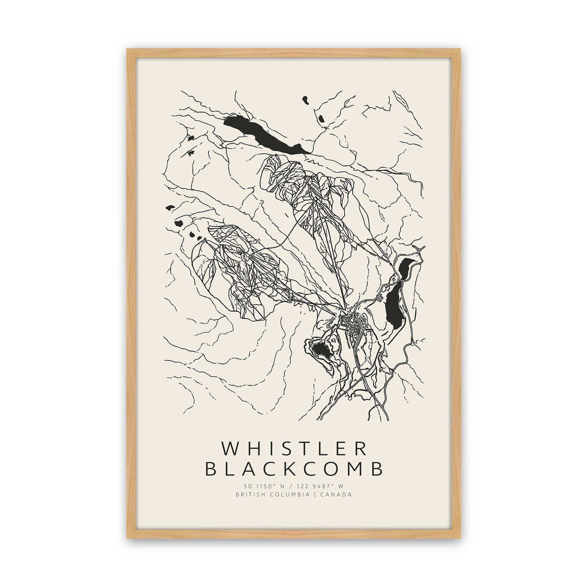 Map My Canadian Mountain Trio Set of 3 At Prints