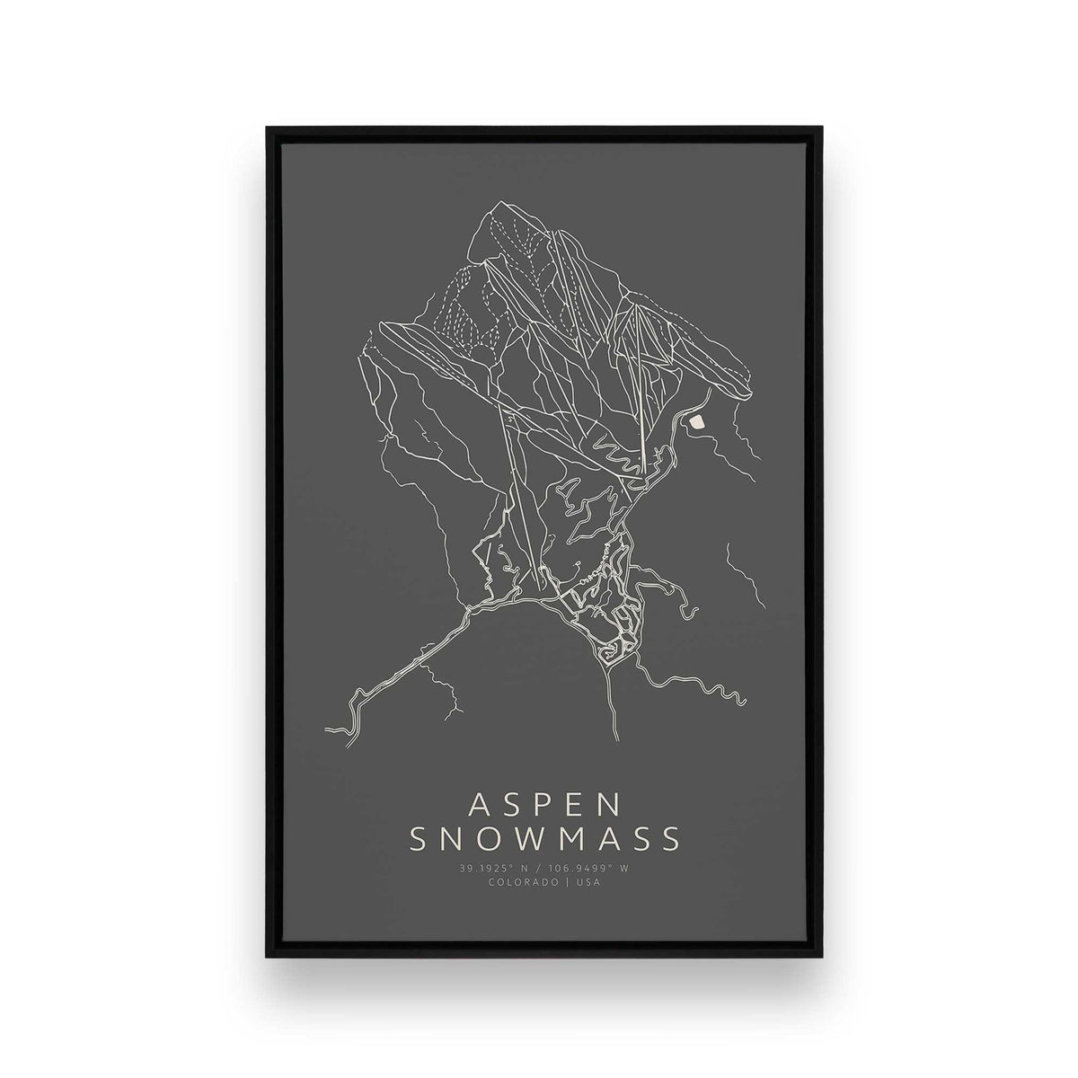 [Color:Satin Black], Picture of art in a Satin Black frame