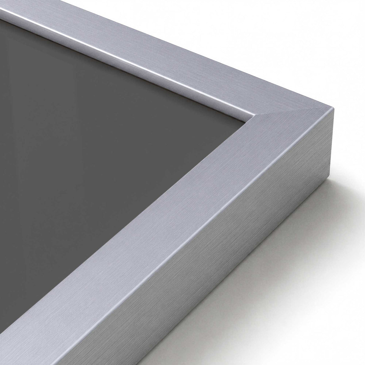 [Color:Polished Chrome], Picture of art in a Polished Chrome frame at an angle