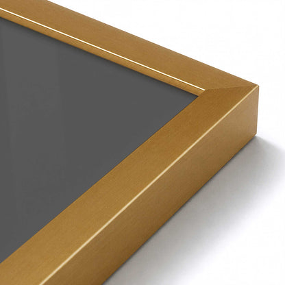 [Color:Polished Gold], Picture of art in a Polished Gold frame at an angle