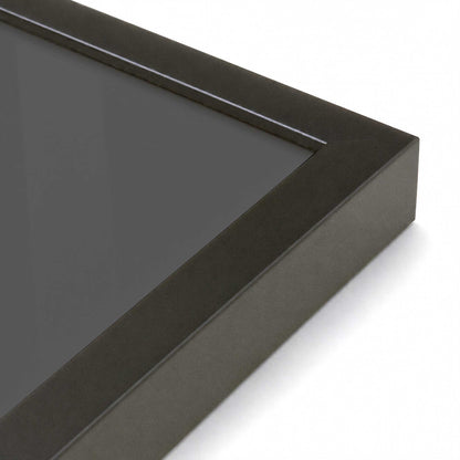 [Color:Satin Black], Picture of art in a Satin Black frame at an angle