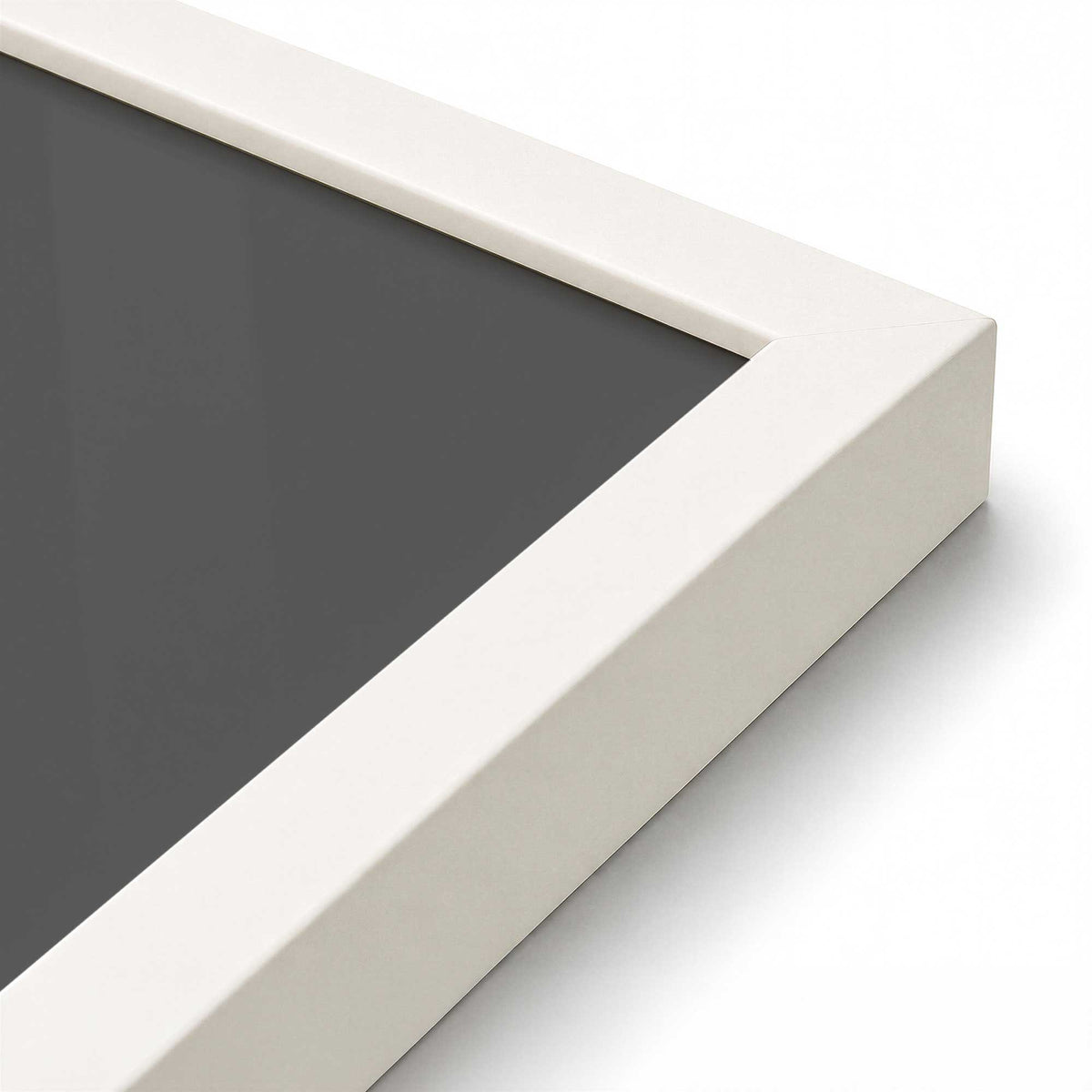 [Color:Opaque White], Picture of art in a Opaque White frame at an angle