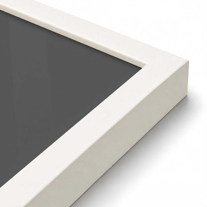 [Color:Opaque White], Picture of art in a Opaque White frame at an angle