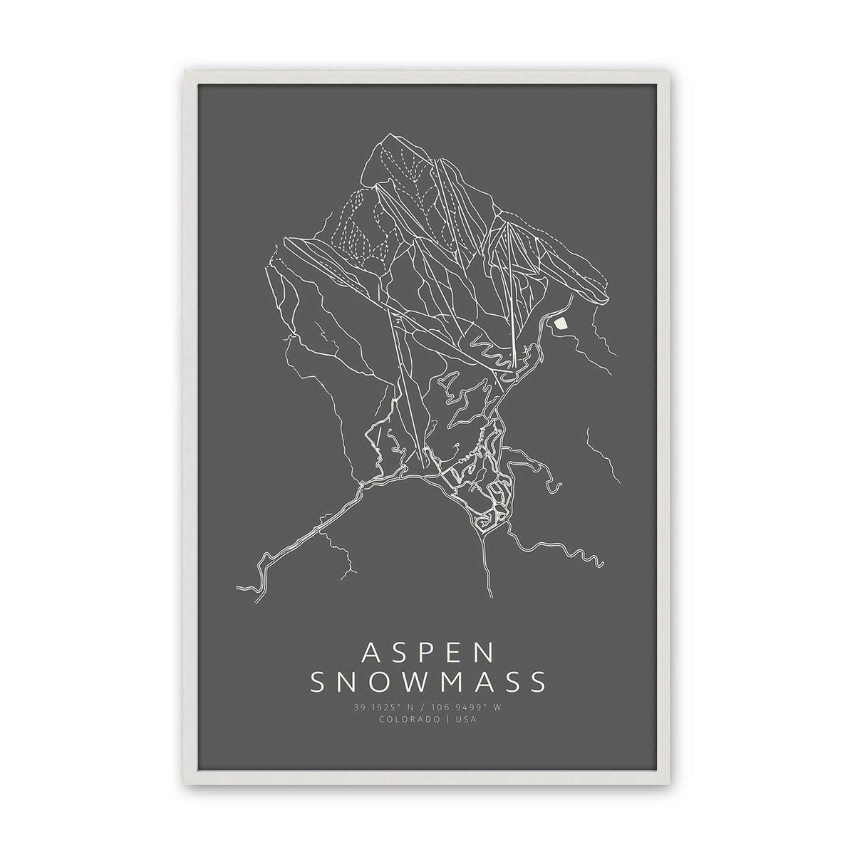 [Color:Opaque White], Picture of art in a Opaque White frame