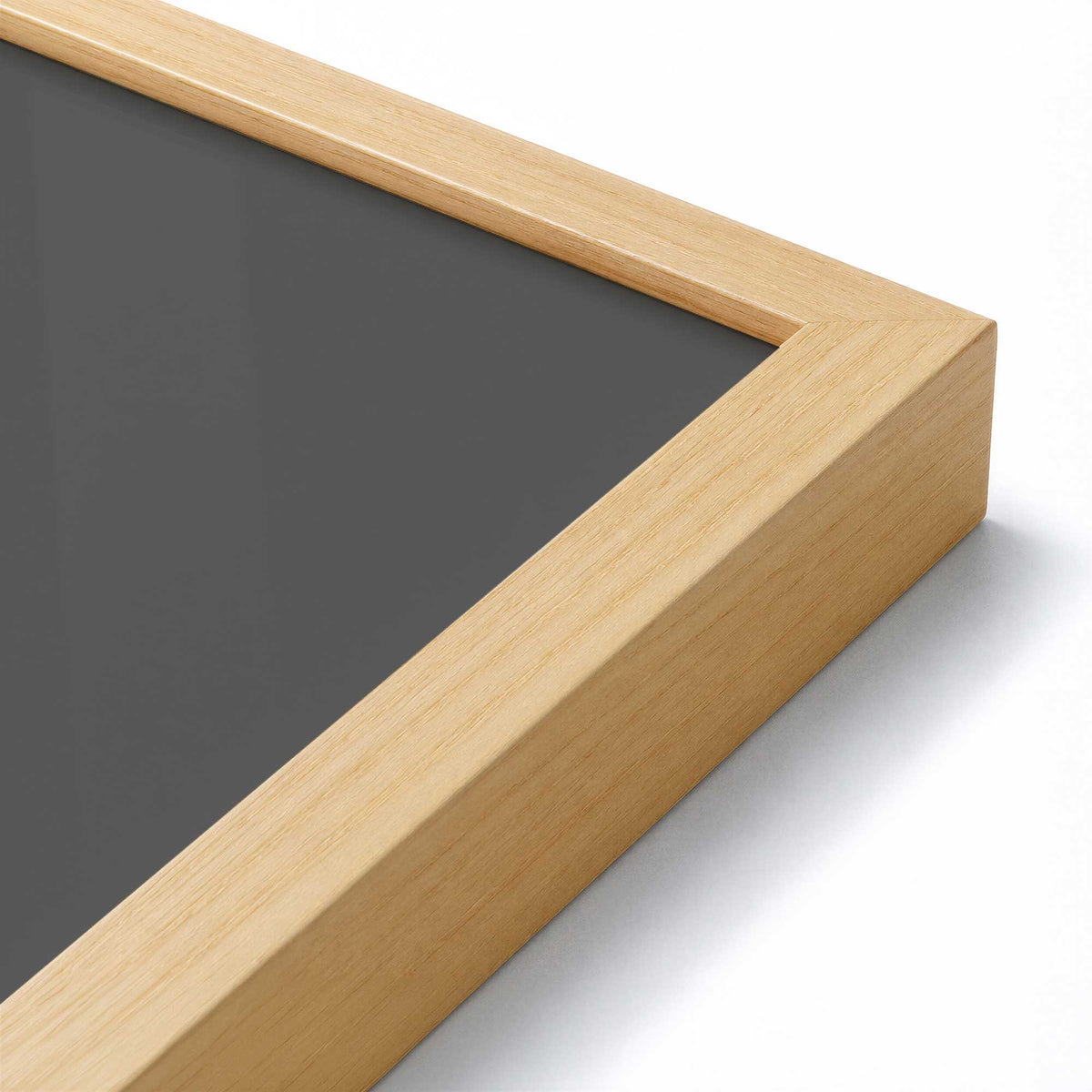 [Color:American Maple], Picture of art in a American Maple frame at an angle