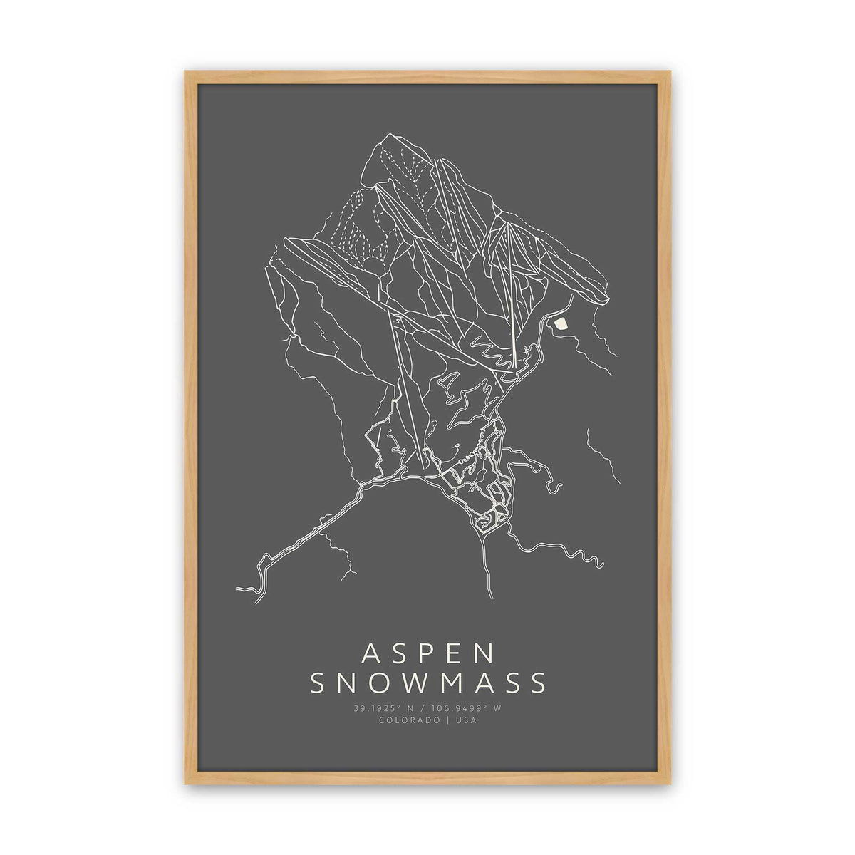 [Color:American Maple], Picture of art in a American Maple frame