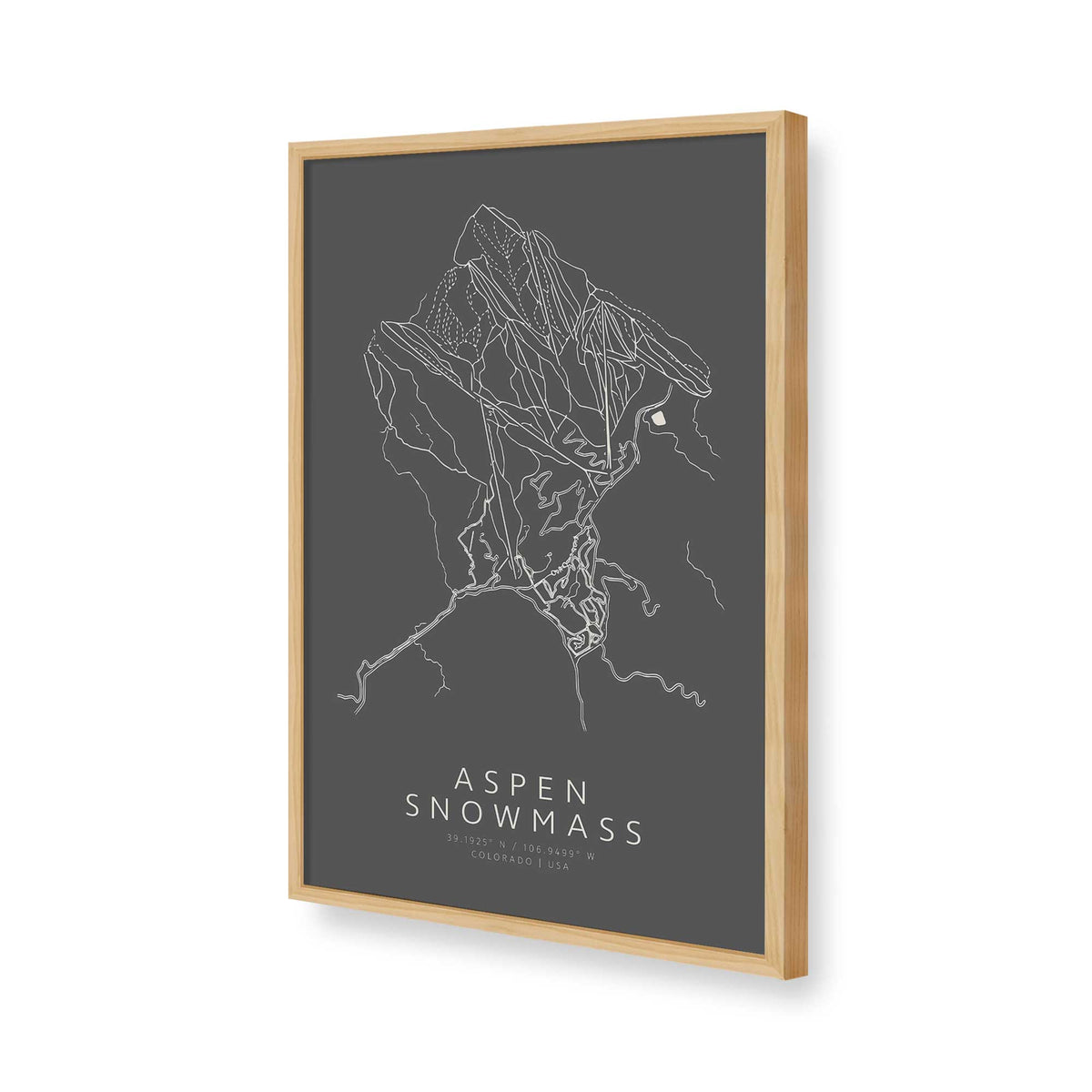 [Color:American Maple], Picture of art in a American Maple frame of the corner