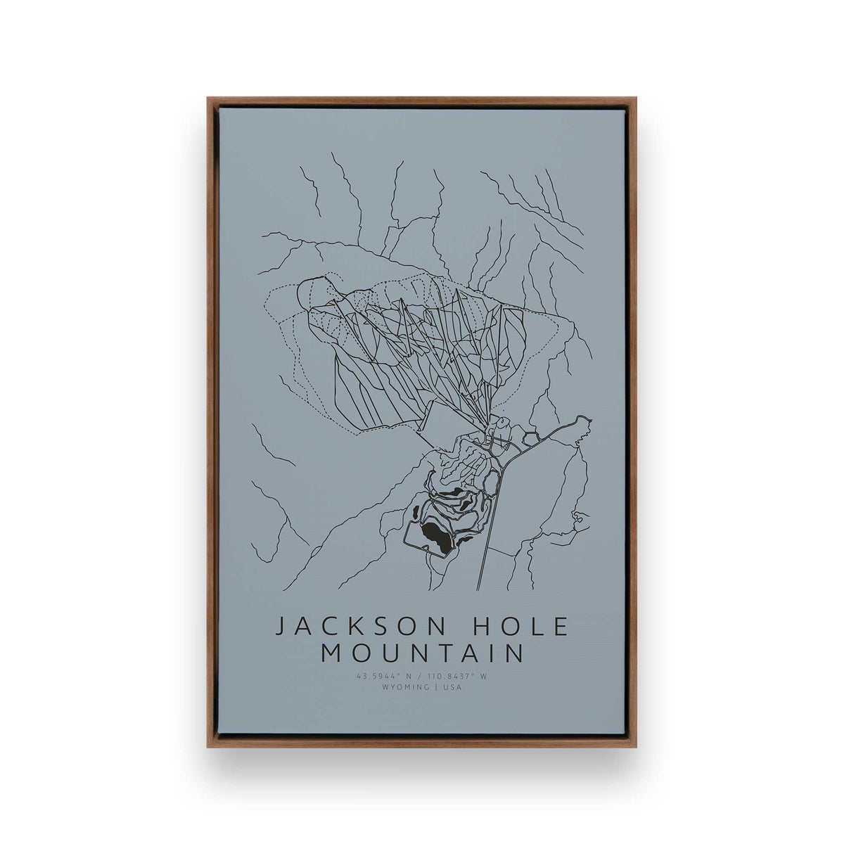 [Color:Walnut], Picture of art in a Walnut frame