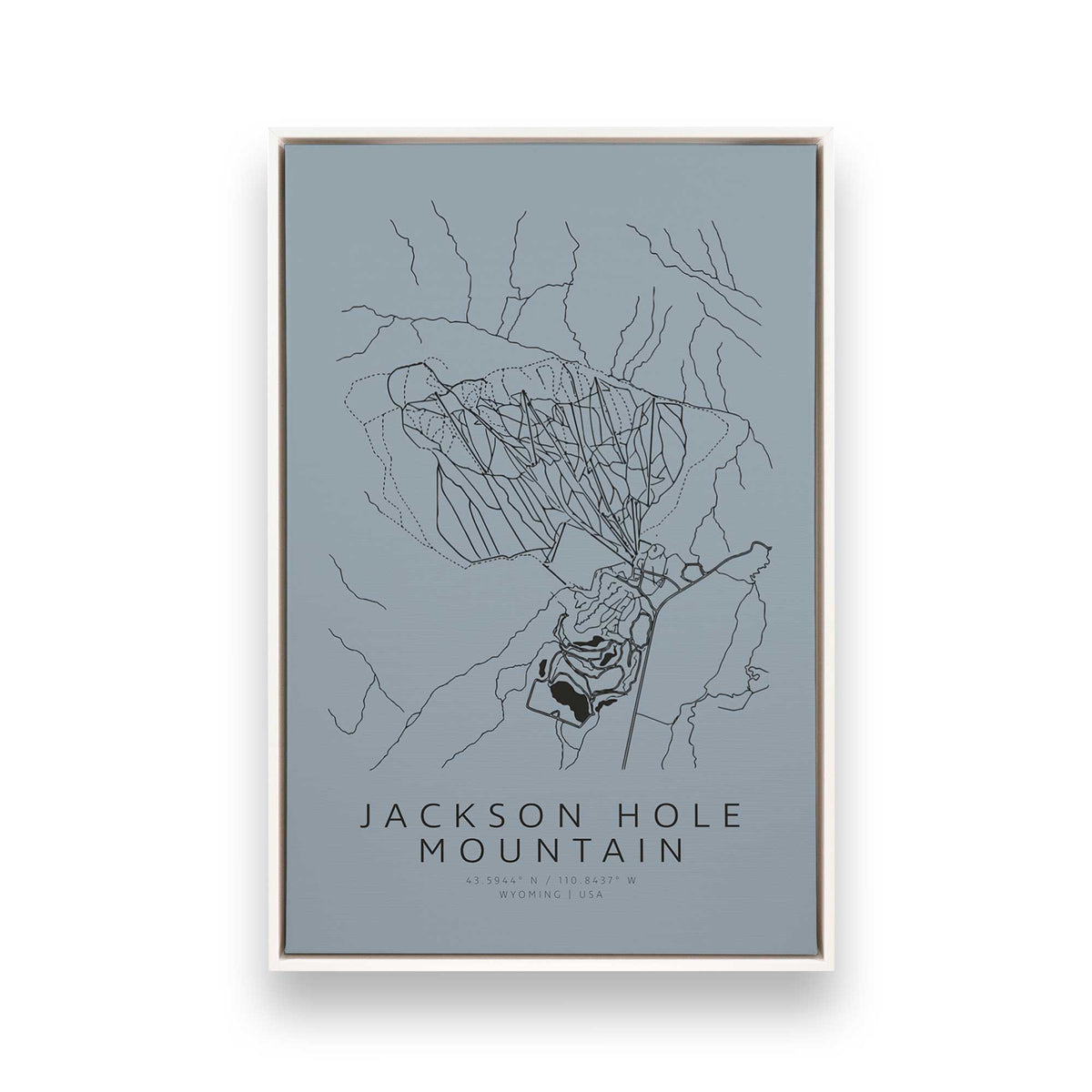 [Color:Opaque White], Picture of art in a White frame