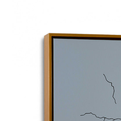 [Color:Polished Gold], Picture of art in a Polished Gold frame at an angle