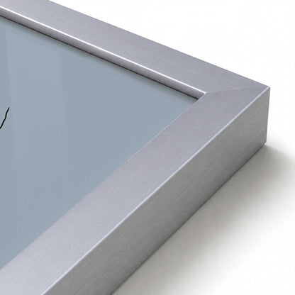 [Color:Polished Chrome], Picture of art in a Polished Chrome frame at an angle