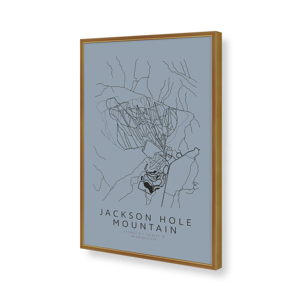 [Color:Polished Gold], Picture of art in a Polished Gold frame of the corner