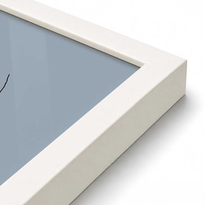 [Color:Opaque White], Picture of art in a Opaque White frame at an angle