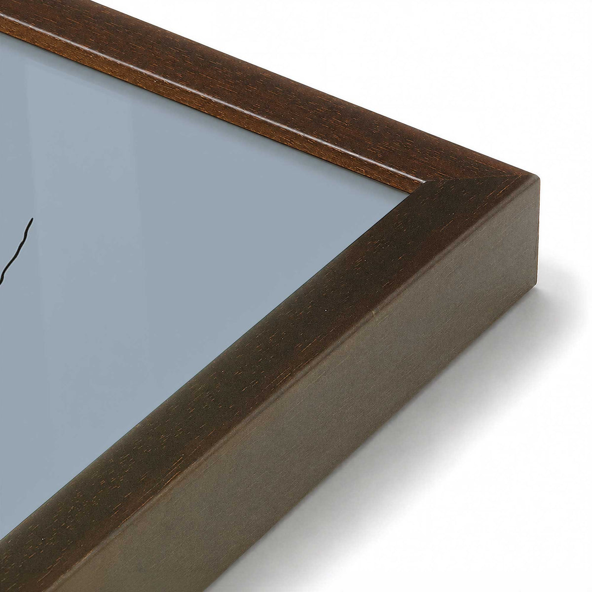 [Color:Belvinder Brown], Picture of art in a Belvinder Brown frame at an angle