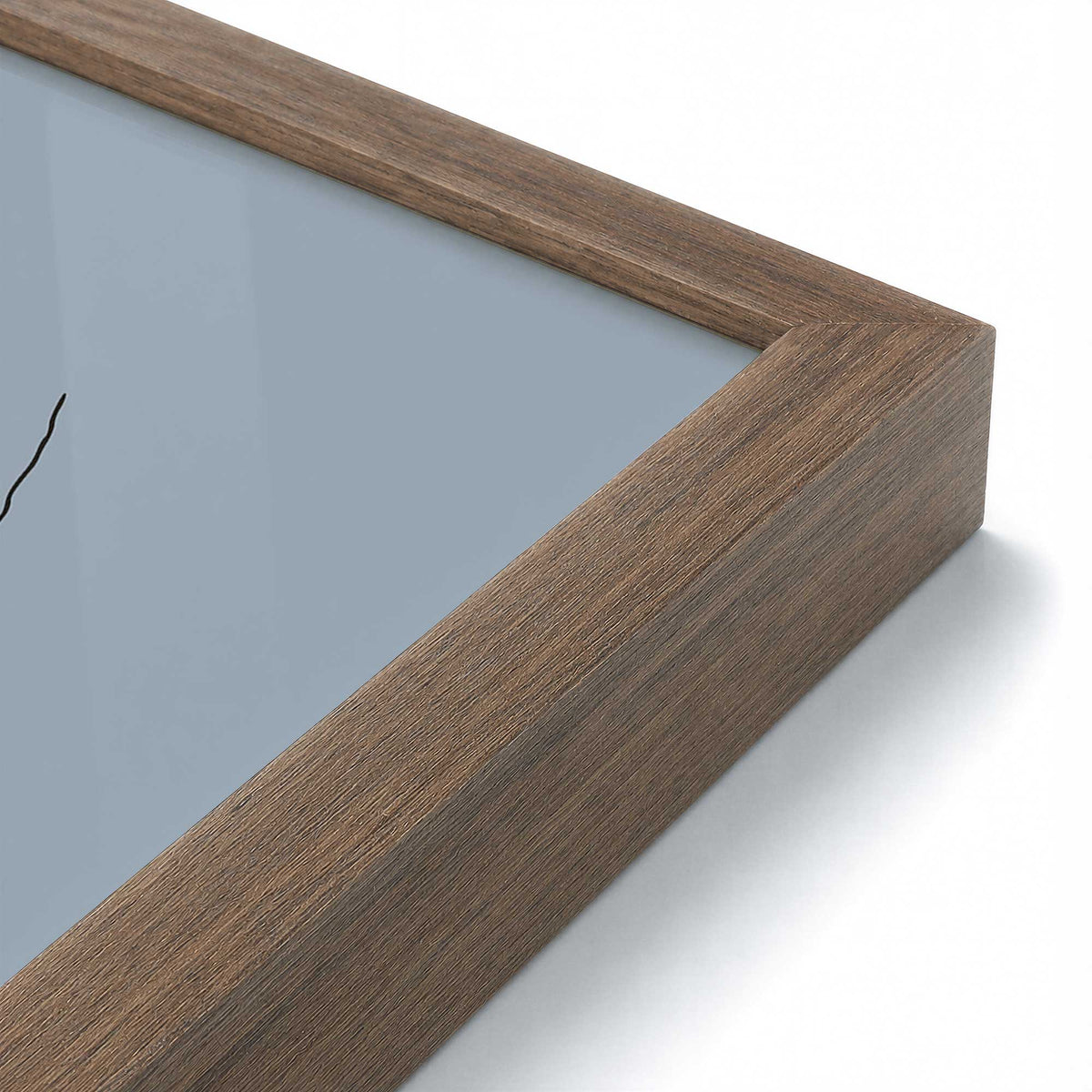 [Color:Walnut], Picture of art in a Walnut frame at an angle