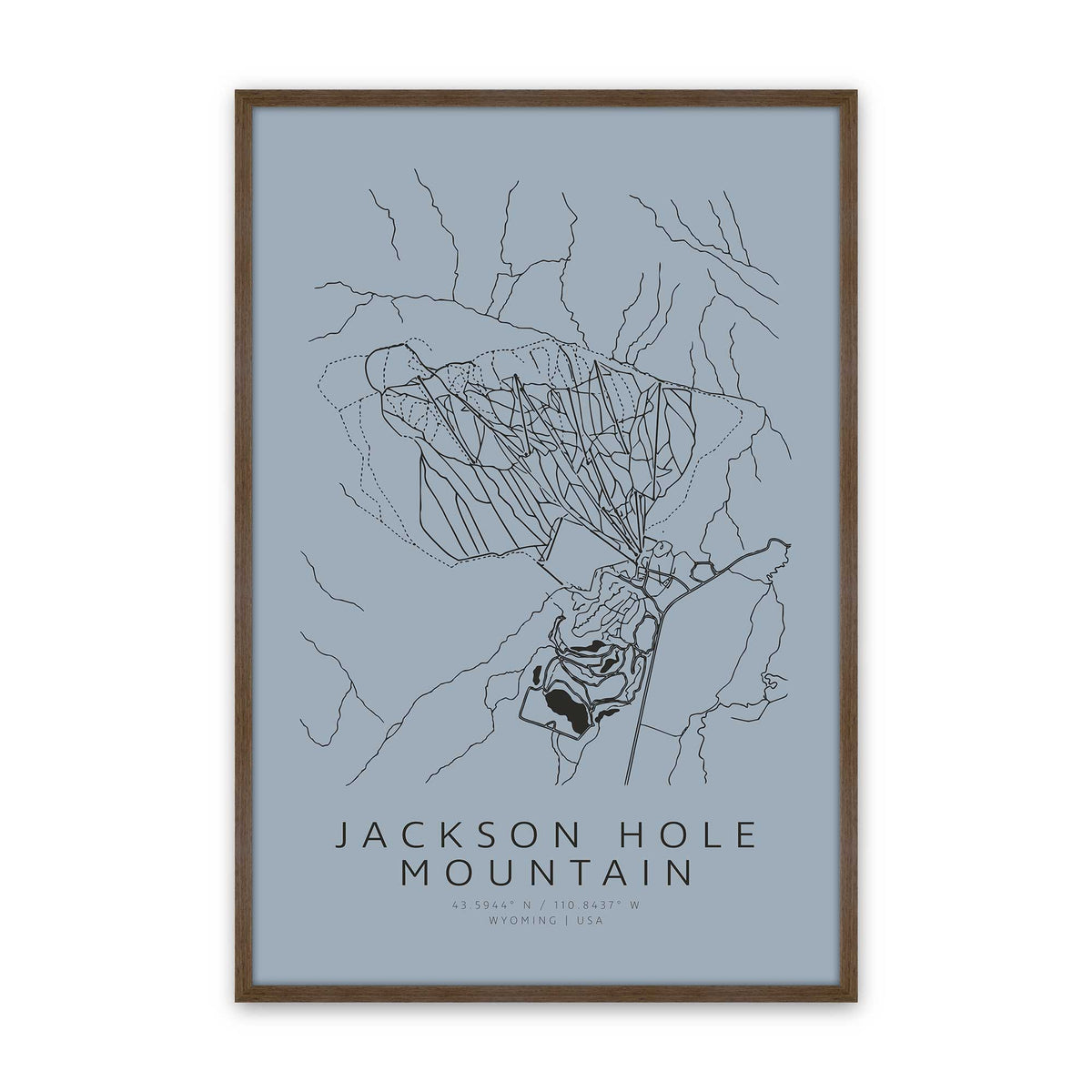 [Color:Walnut], Picture of art in a Walnut frame