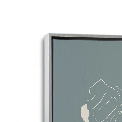 [Color:Polished Chrome], Picture of art in a Polished Chrome frame at an angle