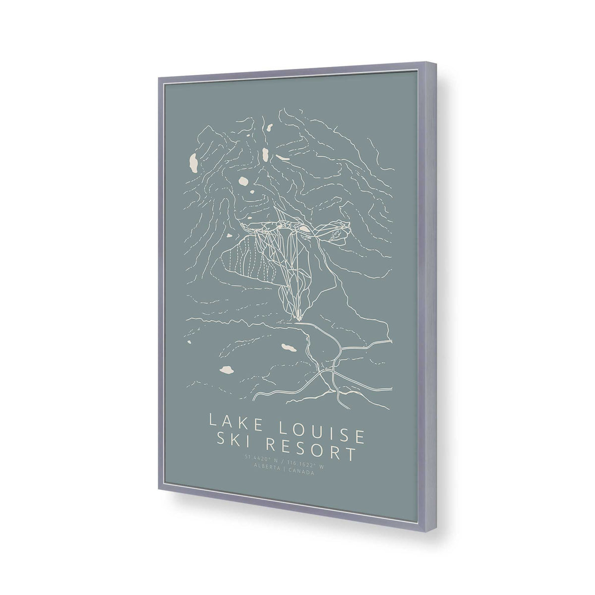 [Color:Polished Chrome], Picture of art in a Polished Chrome frame of the corner