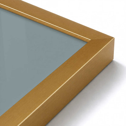 [Color:Polished Gold], Picture of art in a Polished Gold frame at an angle
