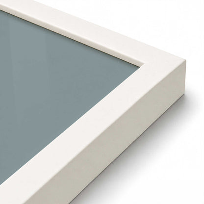 [Color:Opaque White], Picture of art in a Opaque White frame at an angle