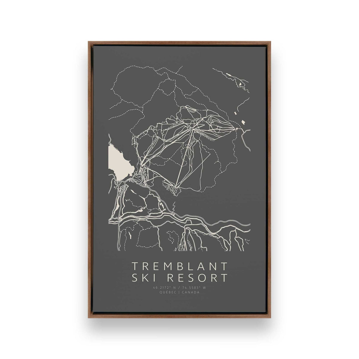 [Color:Walnut], Picture of art in a Walnut frame