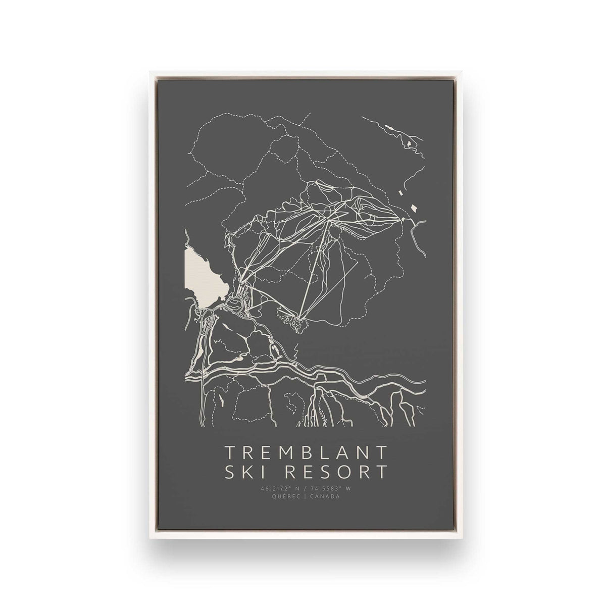 [Color:Opaque White], Picture of art in a White frame