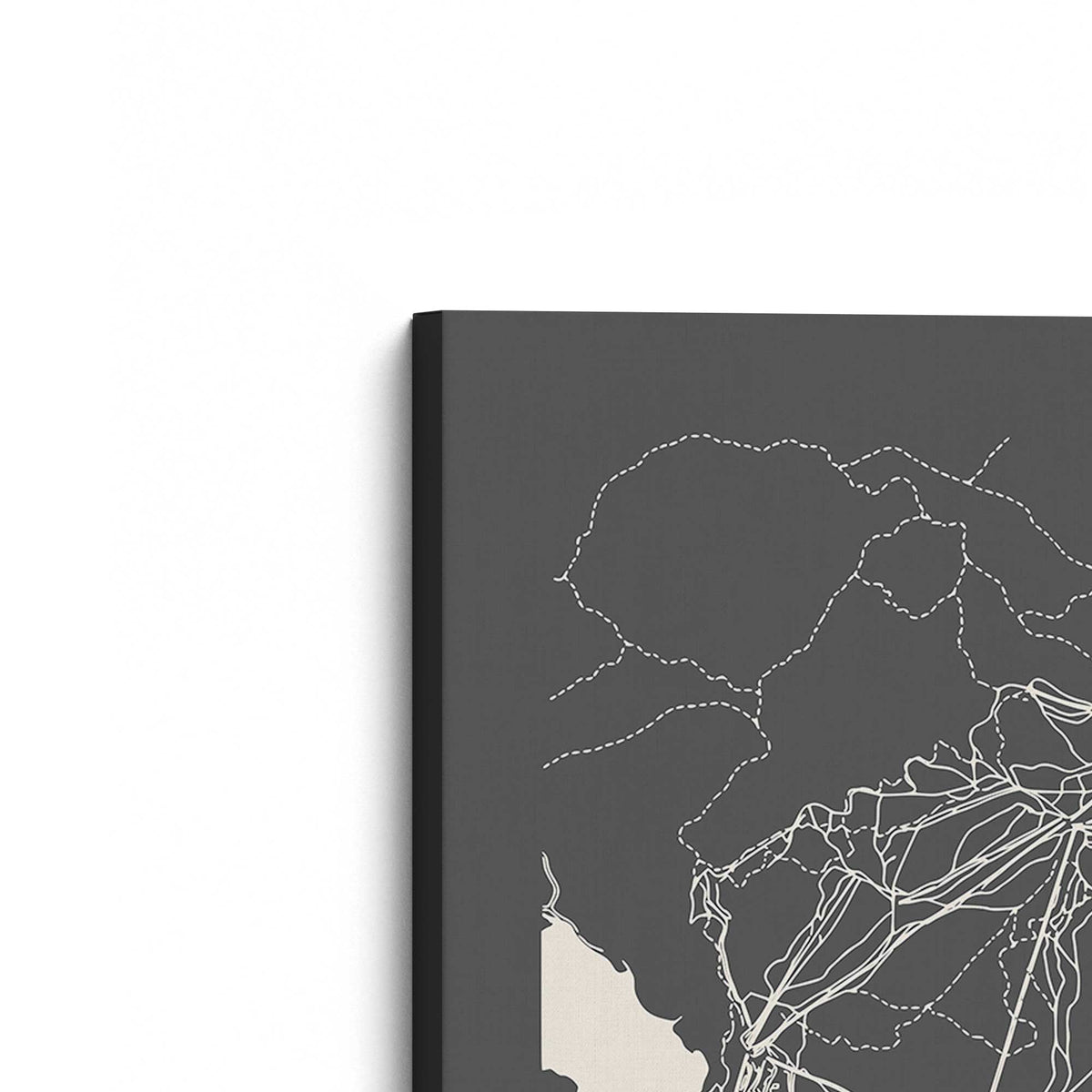 [Color:Stretched Canvas], Picture of the corner of the art