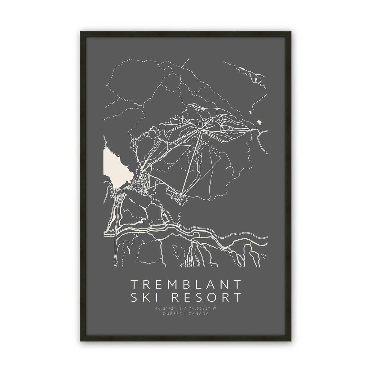 [Color:Satin Black], Picture of art in a Satin Black frame