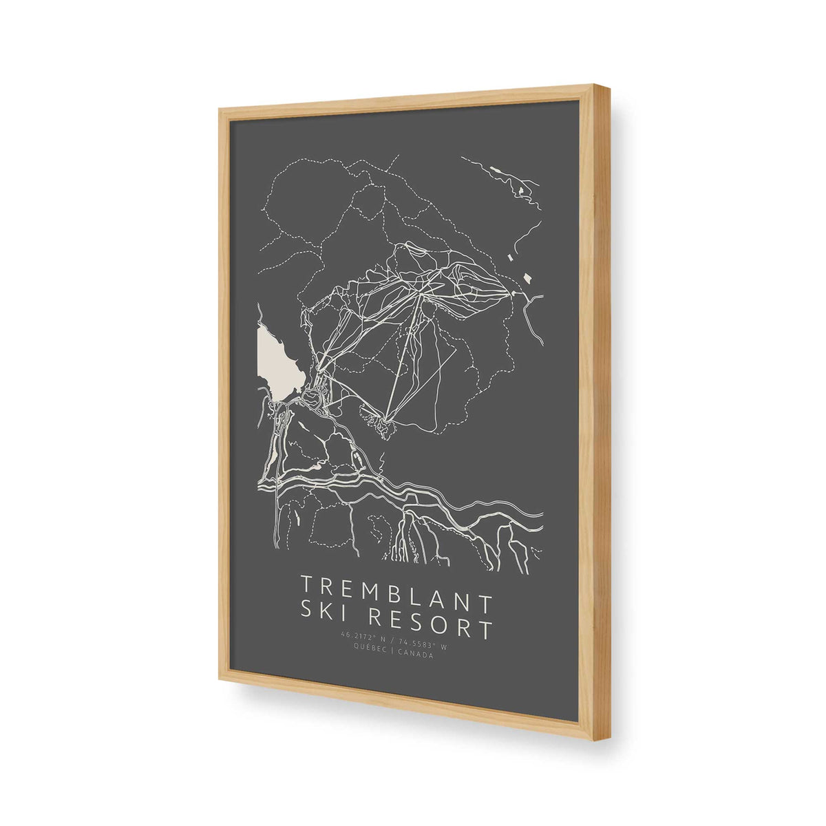 [Color:American Maple], Picture of art in a American Maple frame of the corner