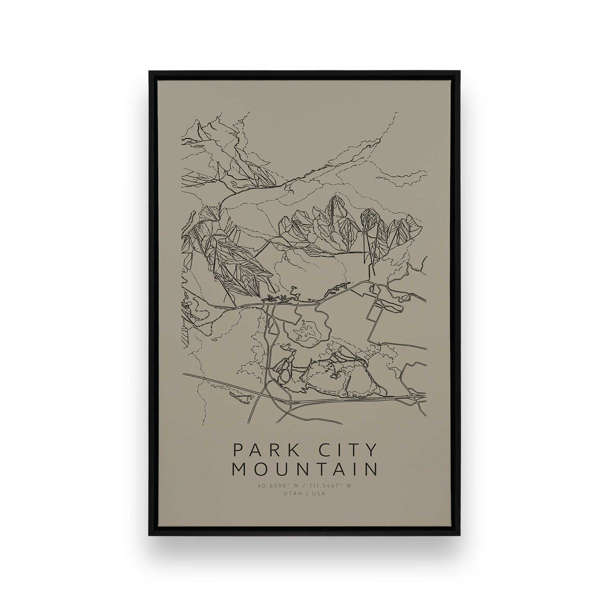 [Color:Satin Black], Picture of art in a Satin Black frame