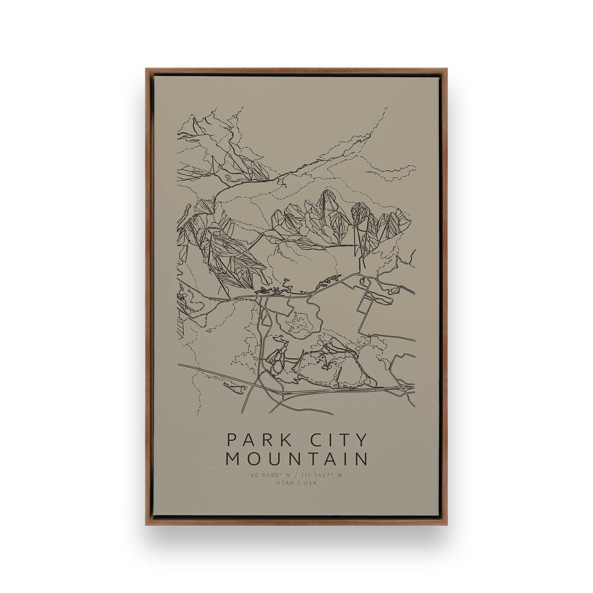[Color:Walnut], Picture of art in a Walnut frame