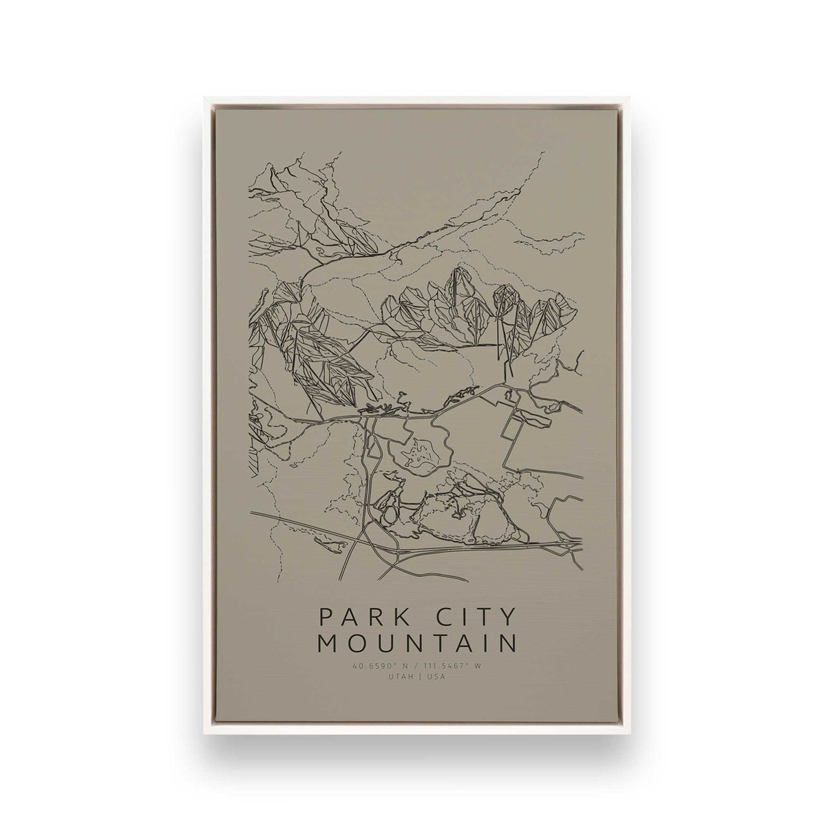 [Color:Opaque White], Picture of art in a White frame