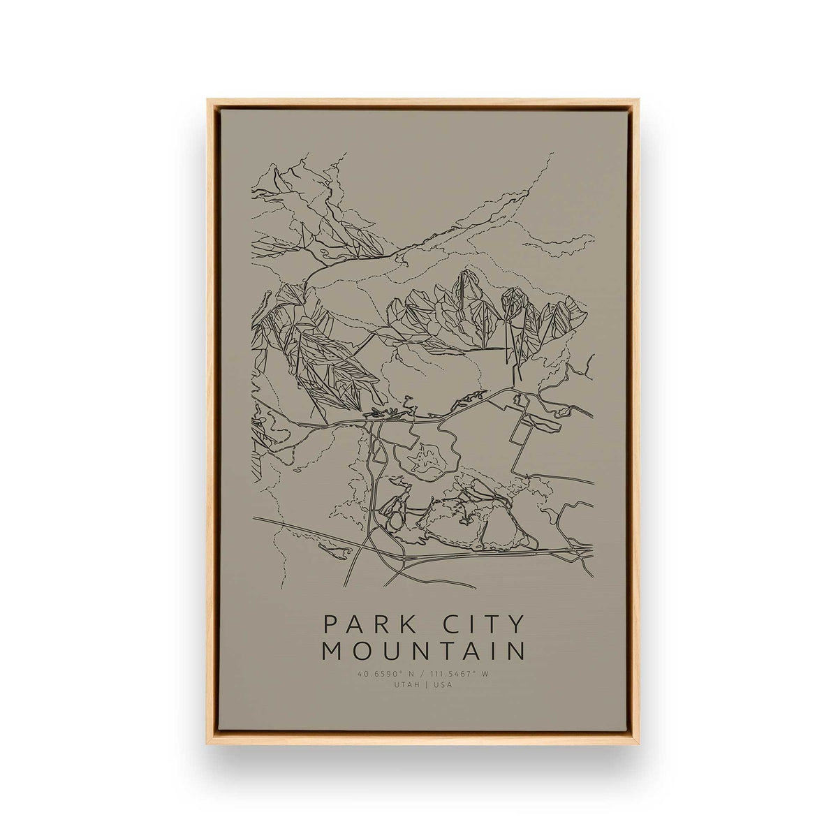 [Color:American Maple], Picture of art in a American Maple frame